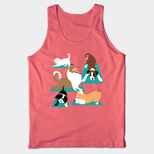 Yoga Dogs Tank Top by HotPinkStudio.Me